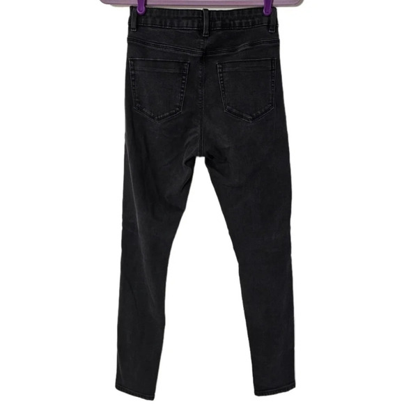 Asos Denim High Waist Distressed Skinny Jeans - Picture 7 of 9